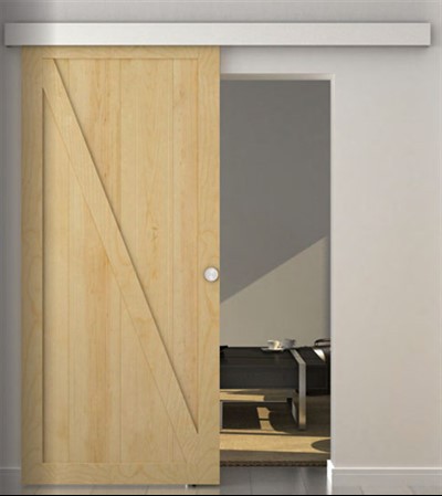 Ensemble de rails et de quincaillerie pour portes coulissantes en aluminium