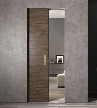 Porte escamotable à fermeture douce